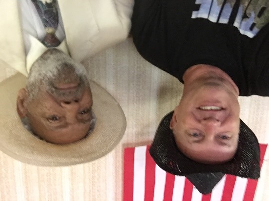 Willie celebrates James Meredith's 80th birthday during on an Italian movie set